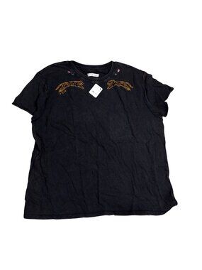NWT Free People Horsin Around Tee Night Combo Tiger Large MSRP $78
